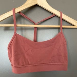Lululemon Flow Y Sports Bra size 6 Copper Clay